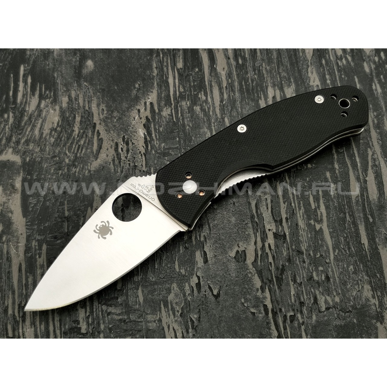 Нож Spyderco Persistence C136GP, сталь 8Cr13MoV satin, рукоять G10 black
