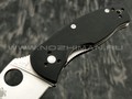 Нож Spyderco Persistence C136GP, сталь 8Cr13MoV satin, рукоять G10 black