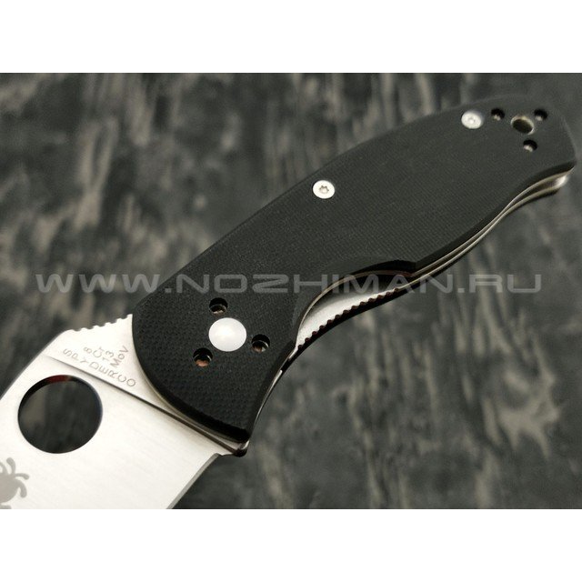 Нож Spyderco Persistence C136GP, сталь 8Cr13MoV satin, рукоять G10 black