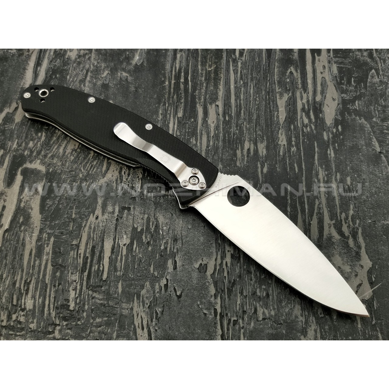 Нож Spyderco Resilience C142GP, сталь 8Cr13MoV satin, рукоять G10 black