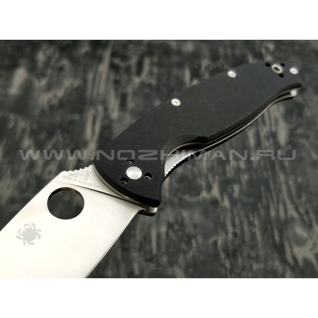 Нож Spyderco Resilience C142GP, сталь 8Cr13MoV satin, рукоять G10 black