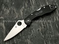 Нож Spyderco Delica 4 plain C11FPBK, сталь VG-10 satin, рукоять FRN black