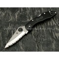 Нож Spyderco Delica 4 serrated C11SBK, сталь VG-10 satin, рукоять FRN black Нож Spyderco Delica 4 serrated C11SBK, сталь VG-10 satin, рукоять FRN black