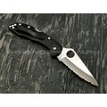 Нож Spyderco Delica 4 serrated C11SBK, сталь VG-10 satin, рукоять FRN black Нож Spyderco Delica 4 serrated C11SBK, сталь VG-10 satin, рукоять FRN black