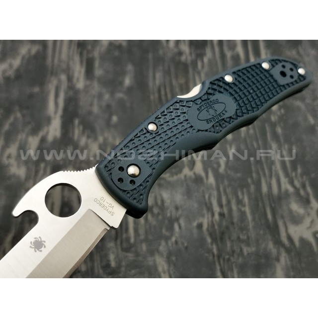 Нож Spyderco Endura 4 Emerson Plain Edge C10PGYW, сталь VG-10 satin, рукоять FRN grey