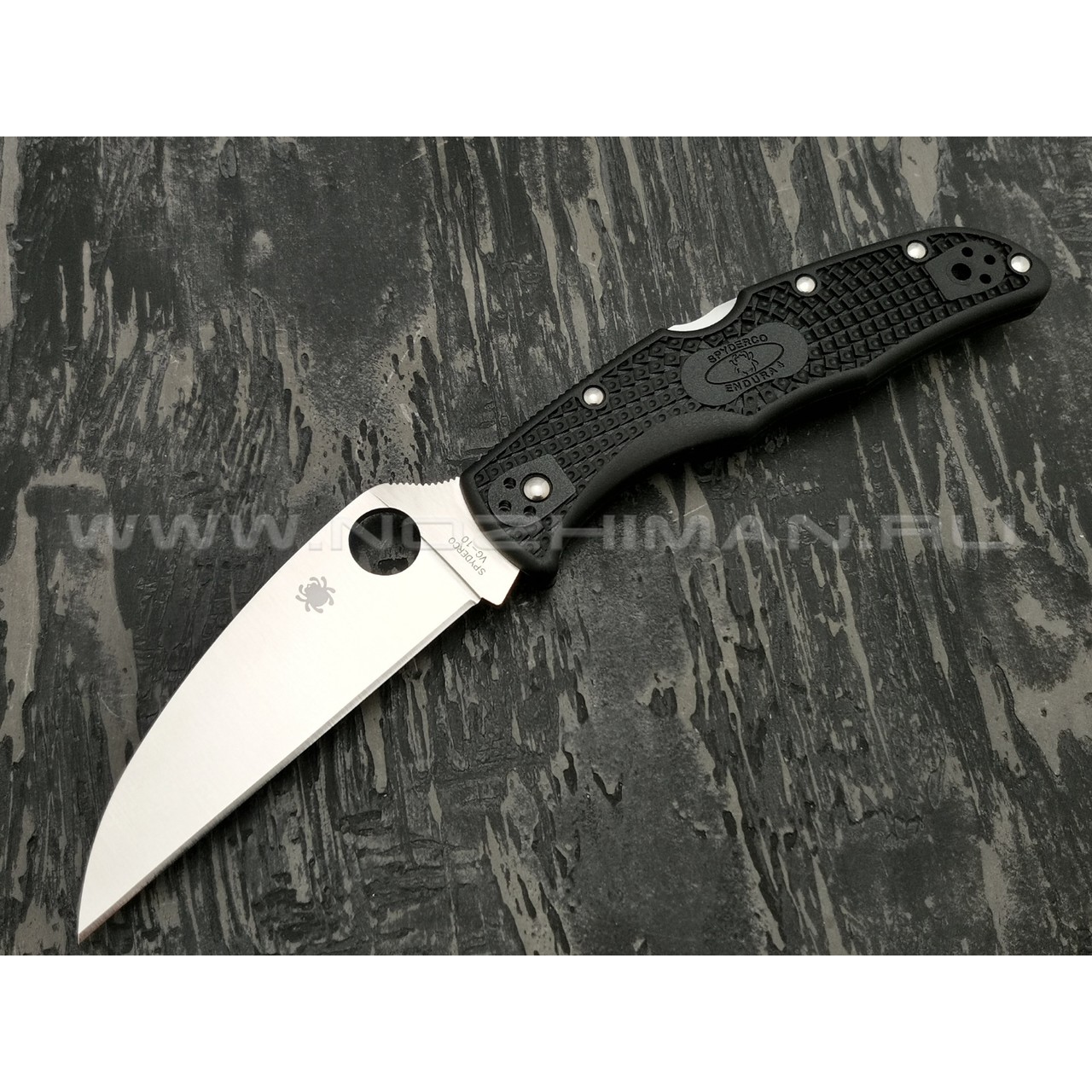 Нож Spyderco Endura 4 Wharncliffe C10FPWCBK, сталь VG-10 satin, рукоять FRN black