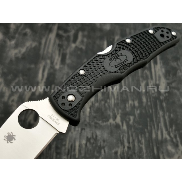 Нож Spyderco Endura 4 Wharncliffe C10FPWCBK, сталь VG-10 satin, рукоять FRN black