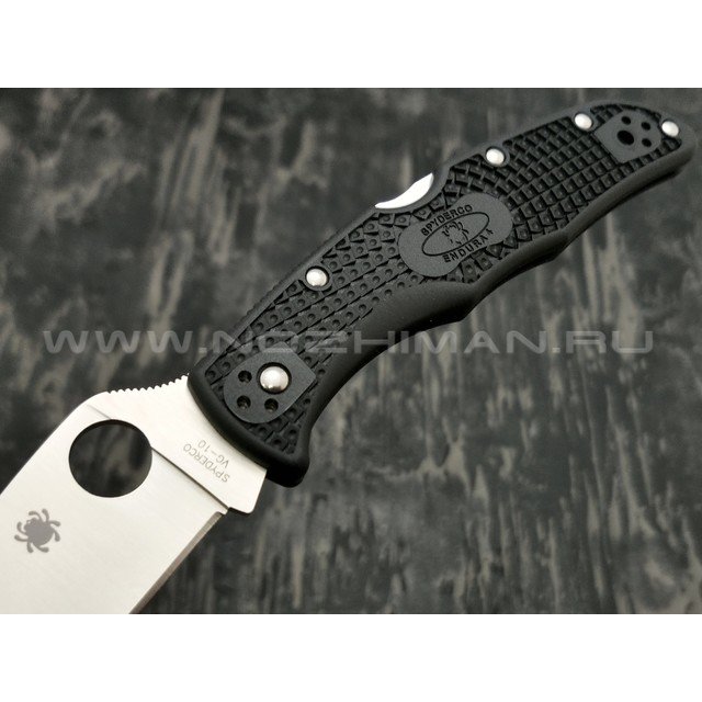 Нож Spyderco Endura 4 Wharncliffe C10FPWCBK, сталь VG-10 satin, рукоять FRN black