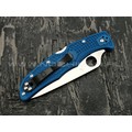 Нож Spyderco Endura 4 Flat Ground Blue C10FPBL, сталь VG-10 satin, рукоять FRN Blue