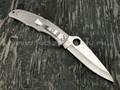 Нож Spyderco Endura 4 Stainless Plain Edge C10P, сталь VG-10 satin, рукоять Stainless Steel