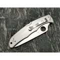 Нож Spyderco Endura 4 Stainless Plain Edge C10P, сталь VG-10 satin, рукоять Stainless Steel
