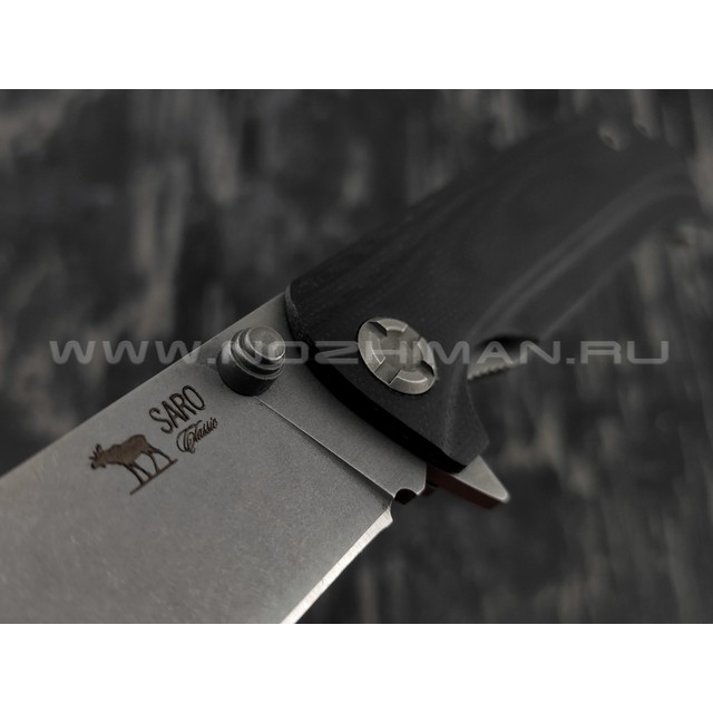 Нож SARO Чиж Next сталь K110, рукоять G10 black