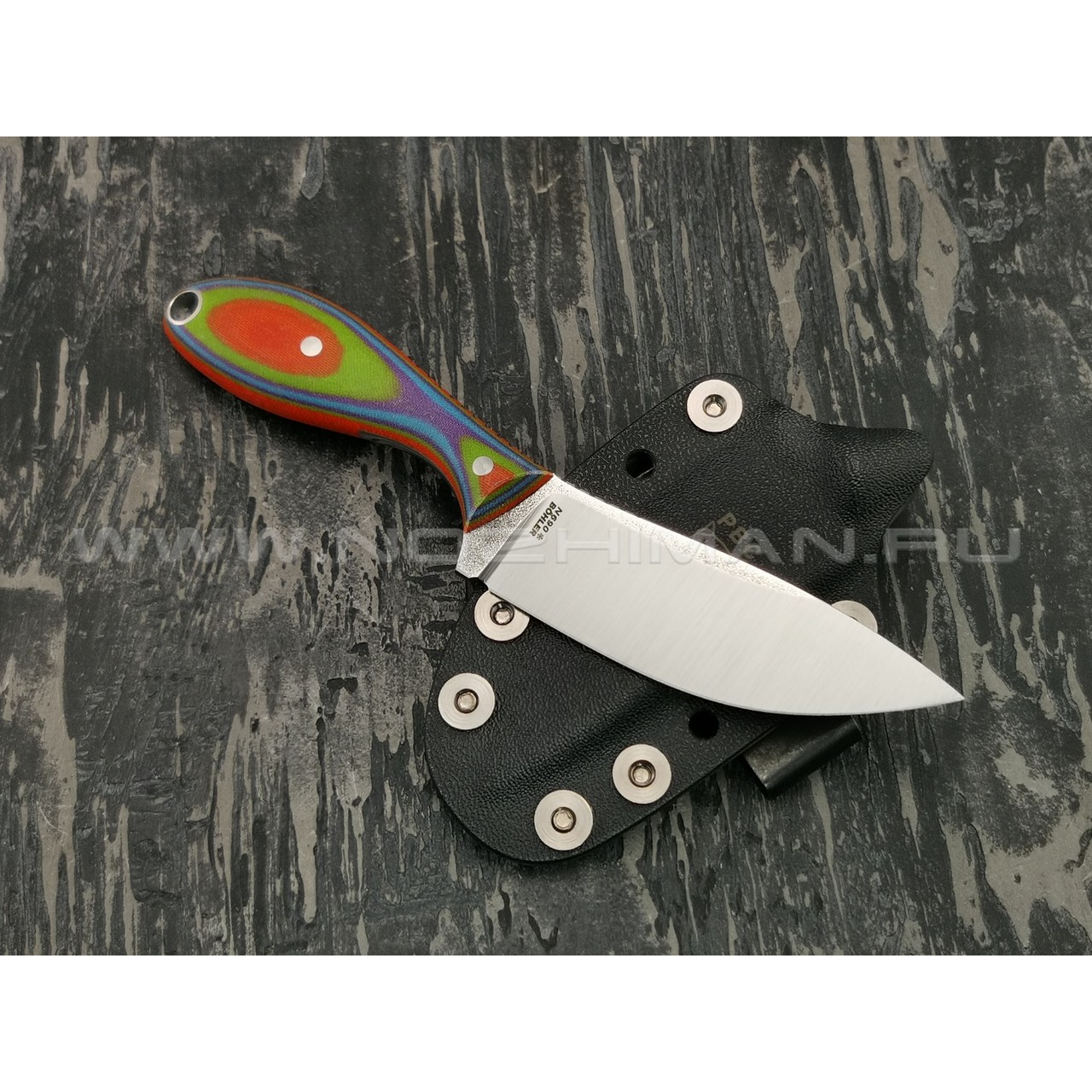 РВС нож Каспер сталь N690, рукоять микарта (2)