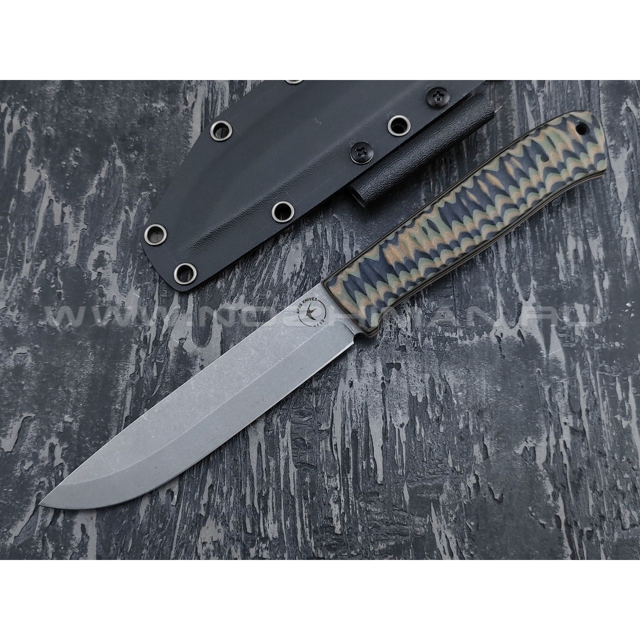 Апус нож Raider Bush сталь N690, рукоять G10 camo