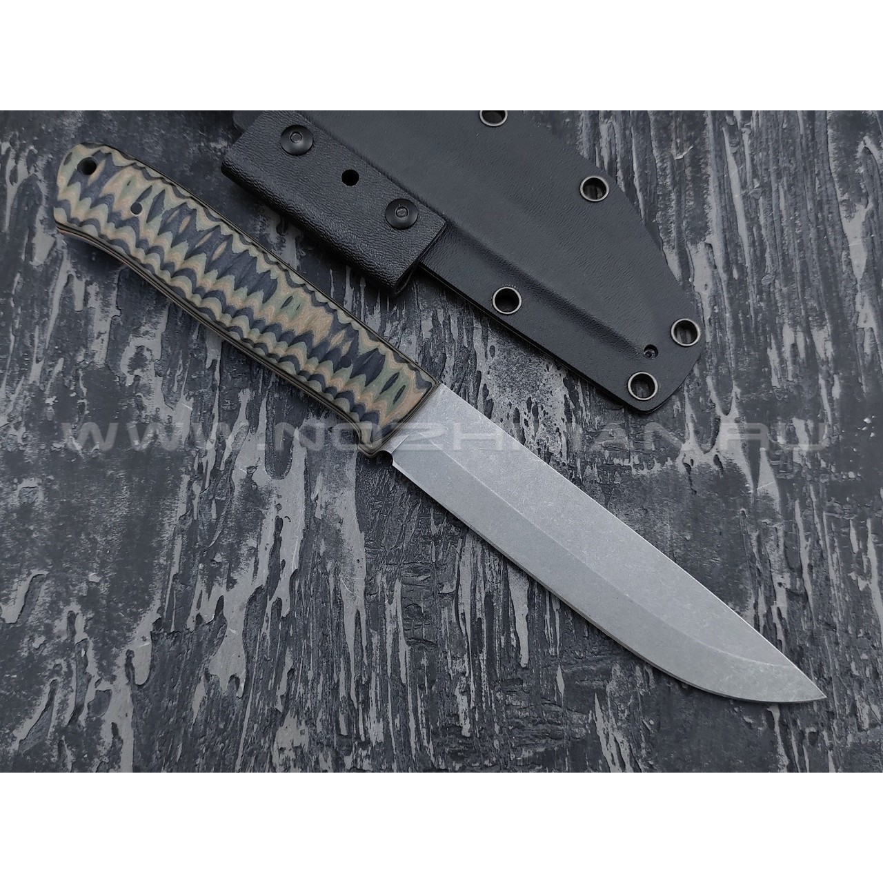 Апус нож Raider Bush сталь N690, рукоять G10 camo
