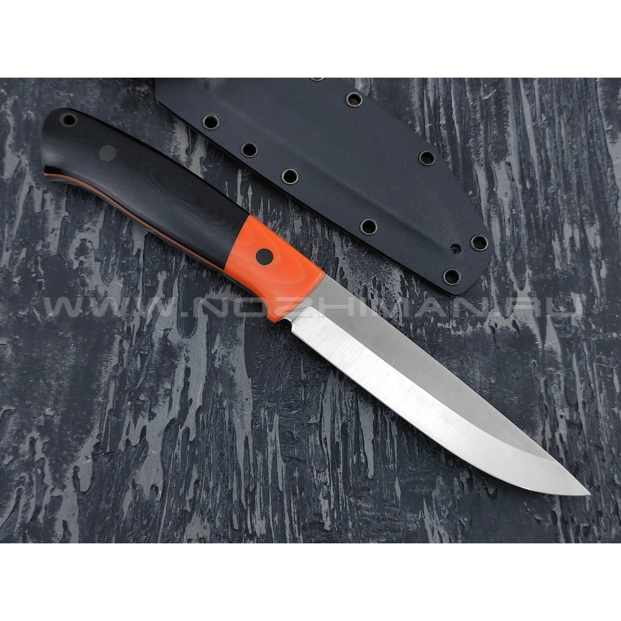 Апус нож Maverick сталь M390, рукоять G10 black & orange