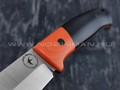 Apus Knives нож Maverick сталь M390, рукоять G10 black & orange