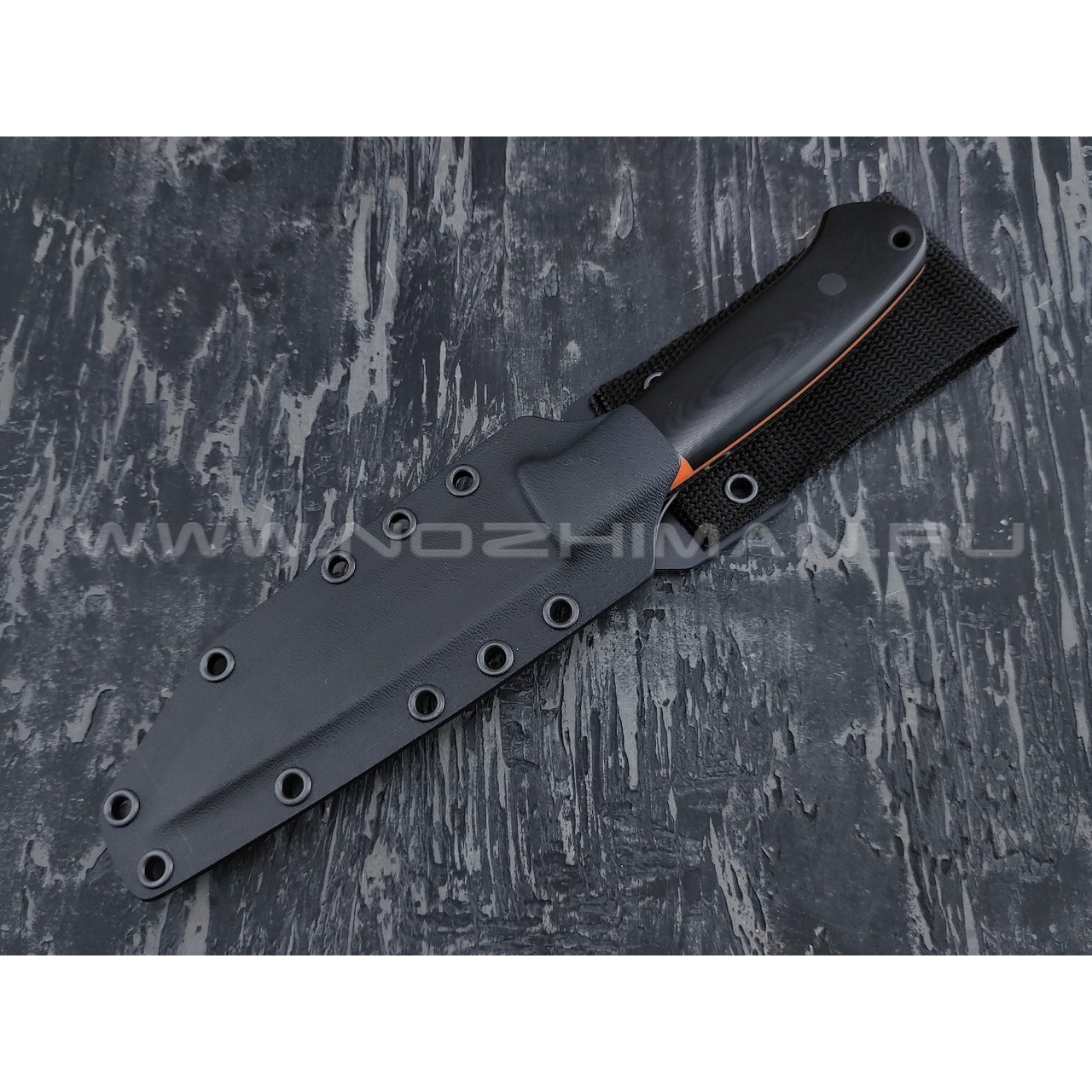 Апус нож Maverick сталь M390, рукоять G10 black & orange