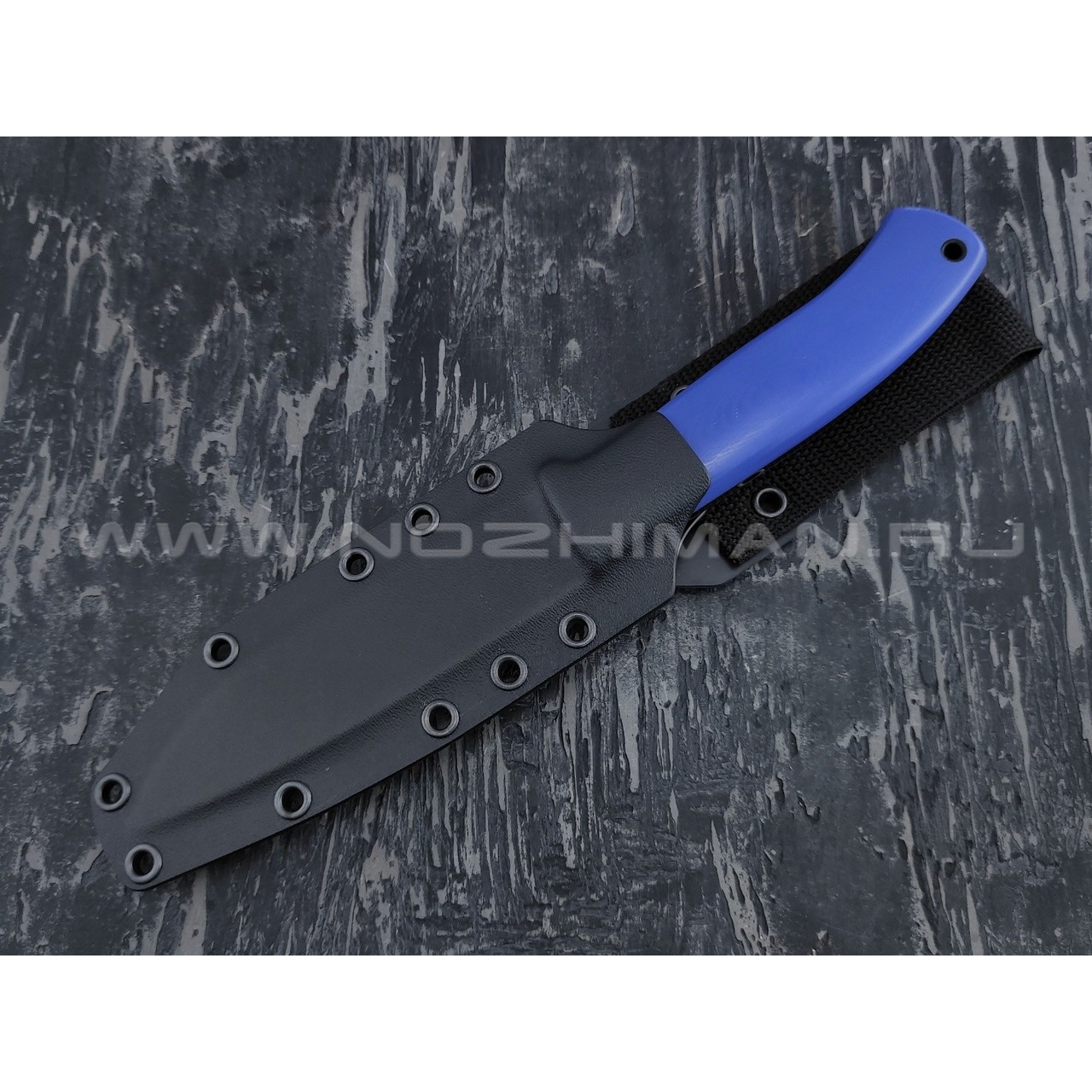 Апус нож Destruktor сталь N690, рукоять G10 blue