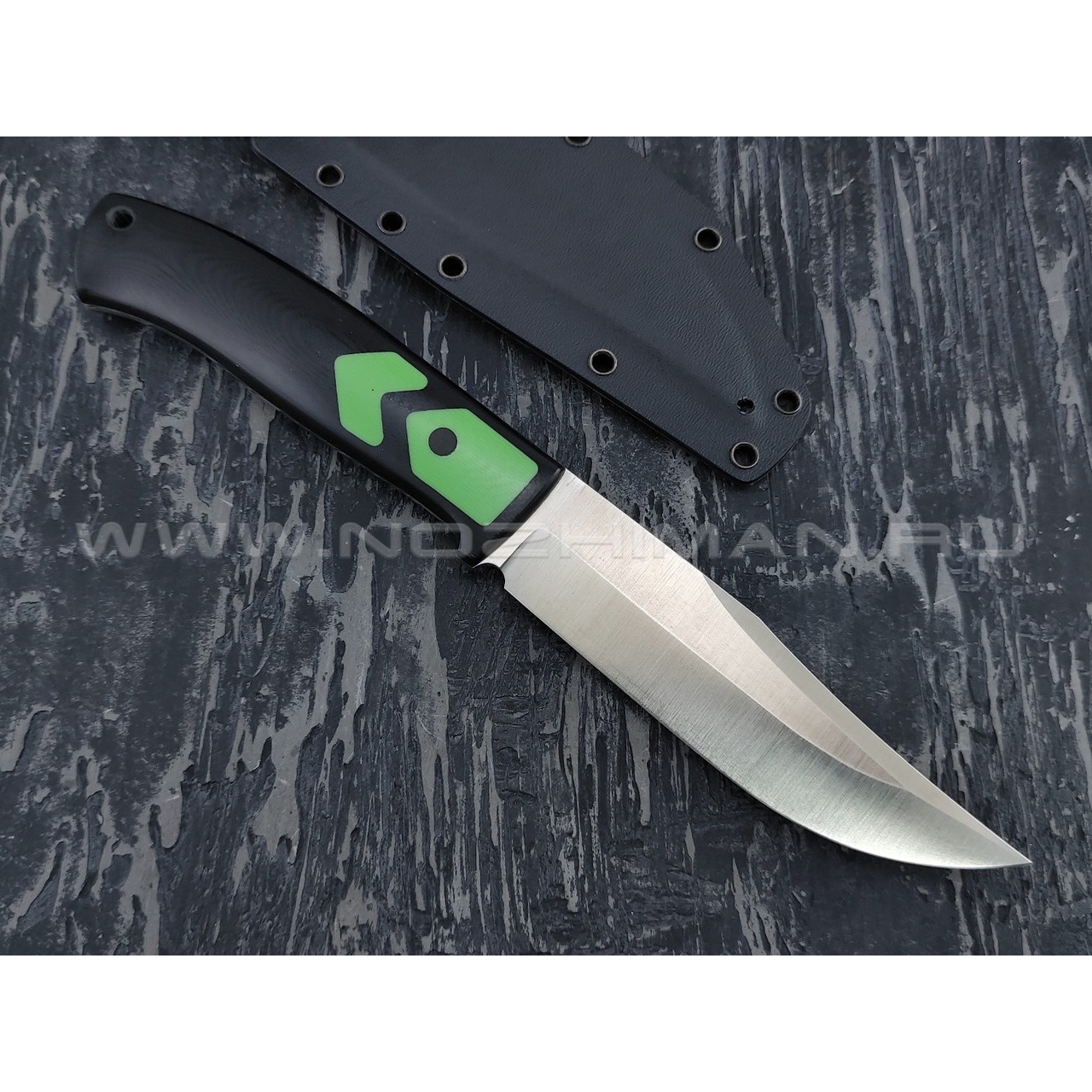 Апус нож Destruktor WEST сталь N690, рукоять G10 black & green