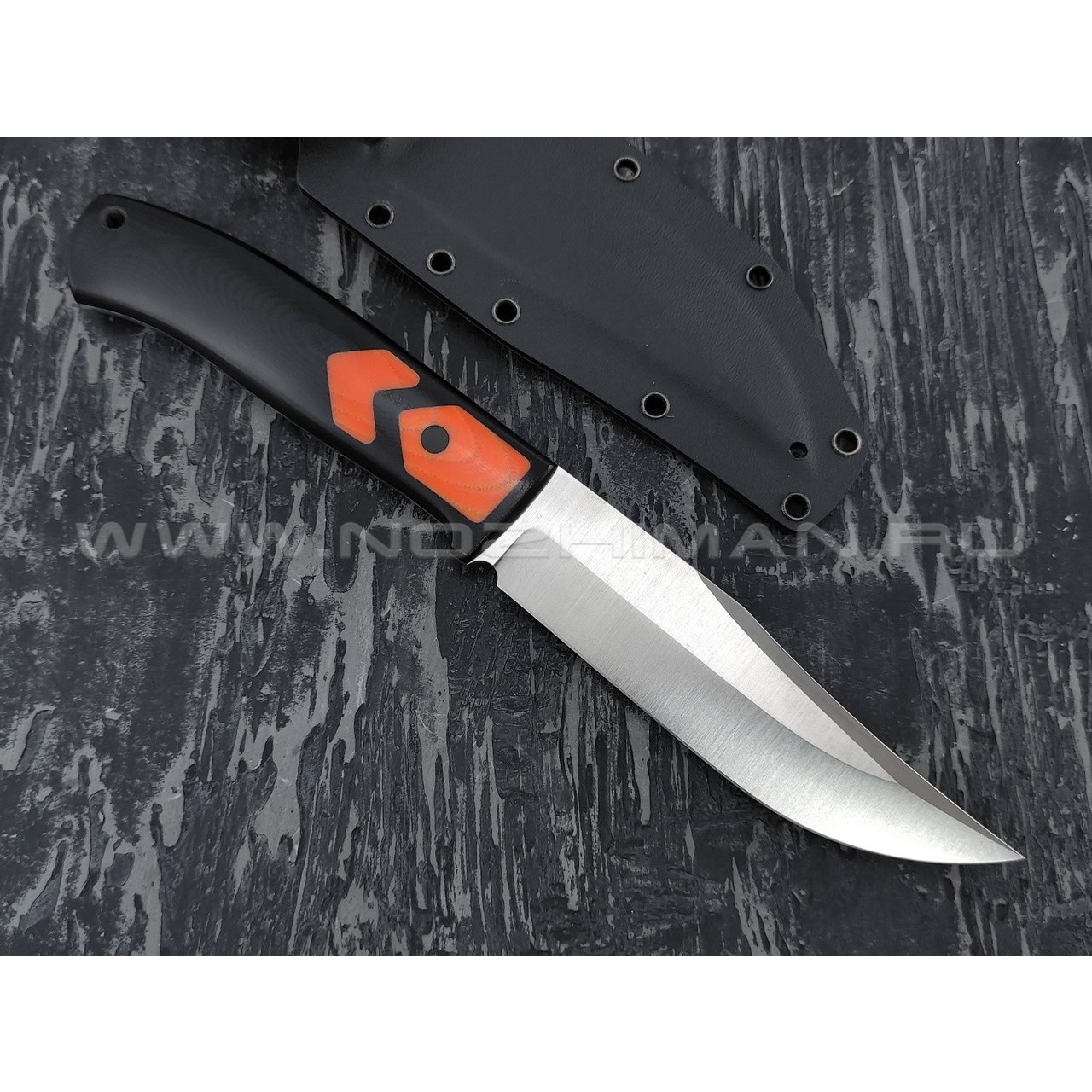 Апус нож Destruktor WEST сталь N690, рукоять G10 black & orange