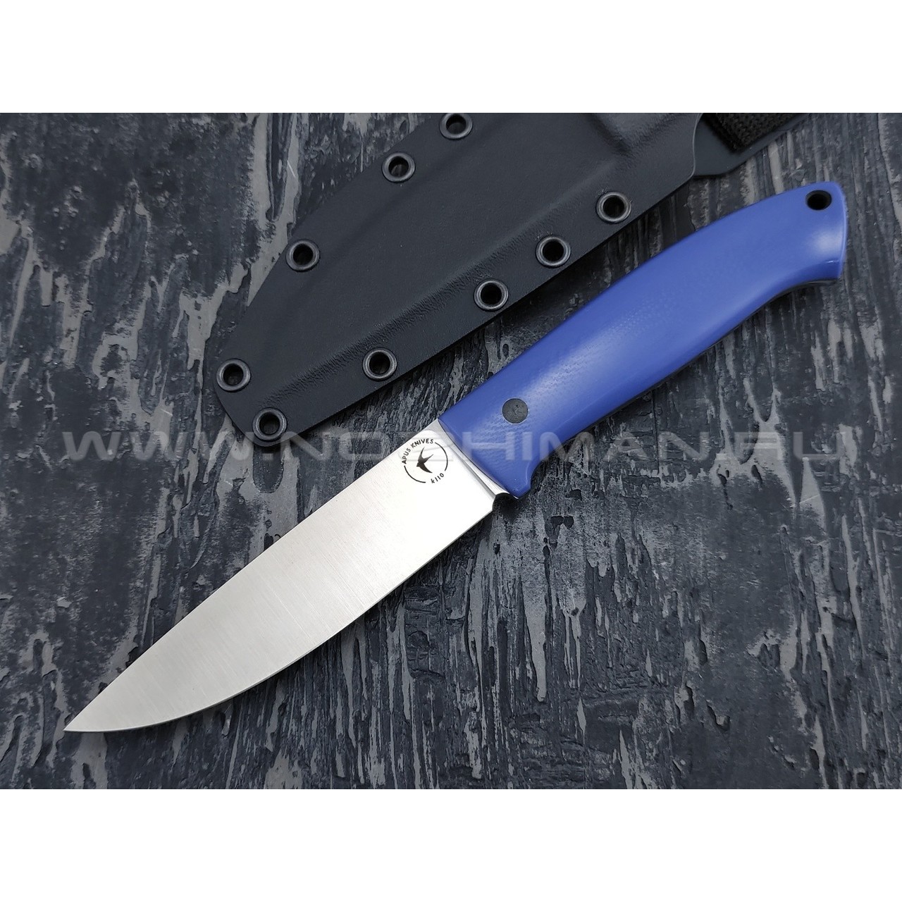 Апус нож Guard Dog сталь K110, рукоять G10 blue