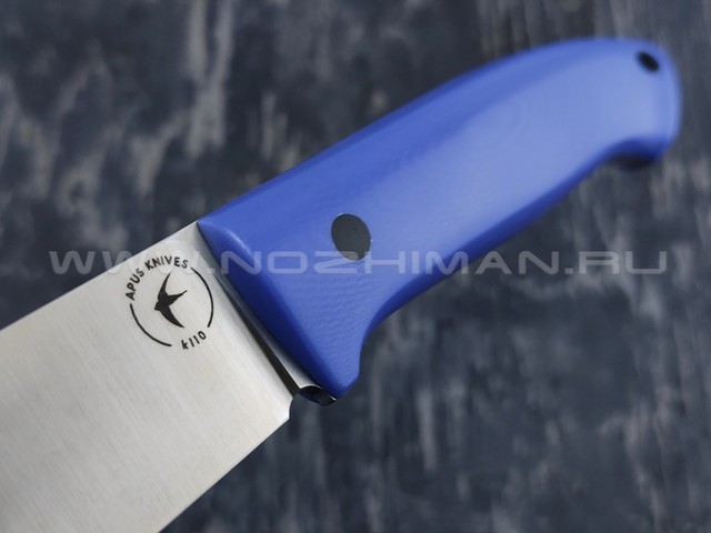 Apus Knives нож Guard Dog сталь K110, рукоять G10 blue