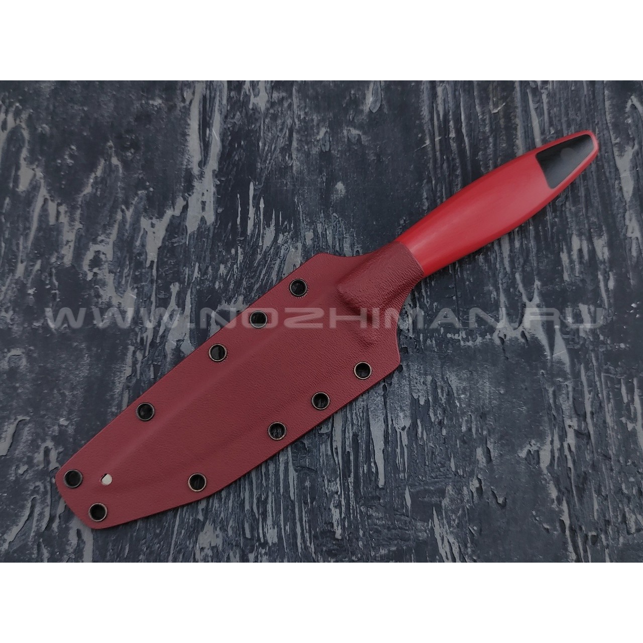 Апус нож Paring сталь N690, рукоять G10 red & black