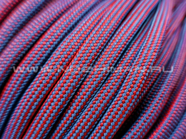 Paracord 550 Red & Ocean Stripes