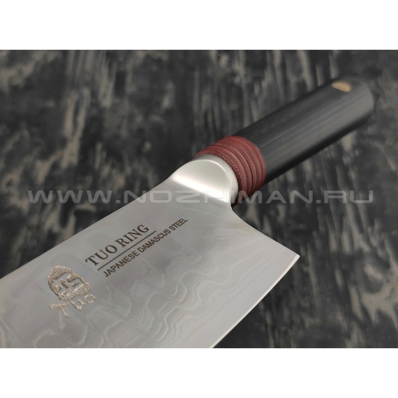 Нож TUOTOWN Шеф TC0301D нержавеющий дамаск, рукоять G10
