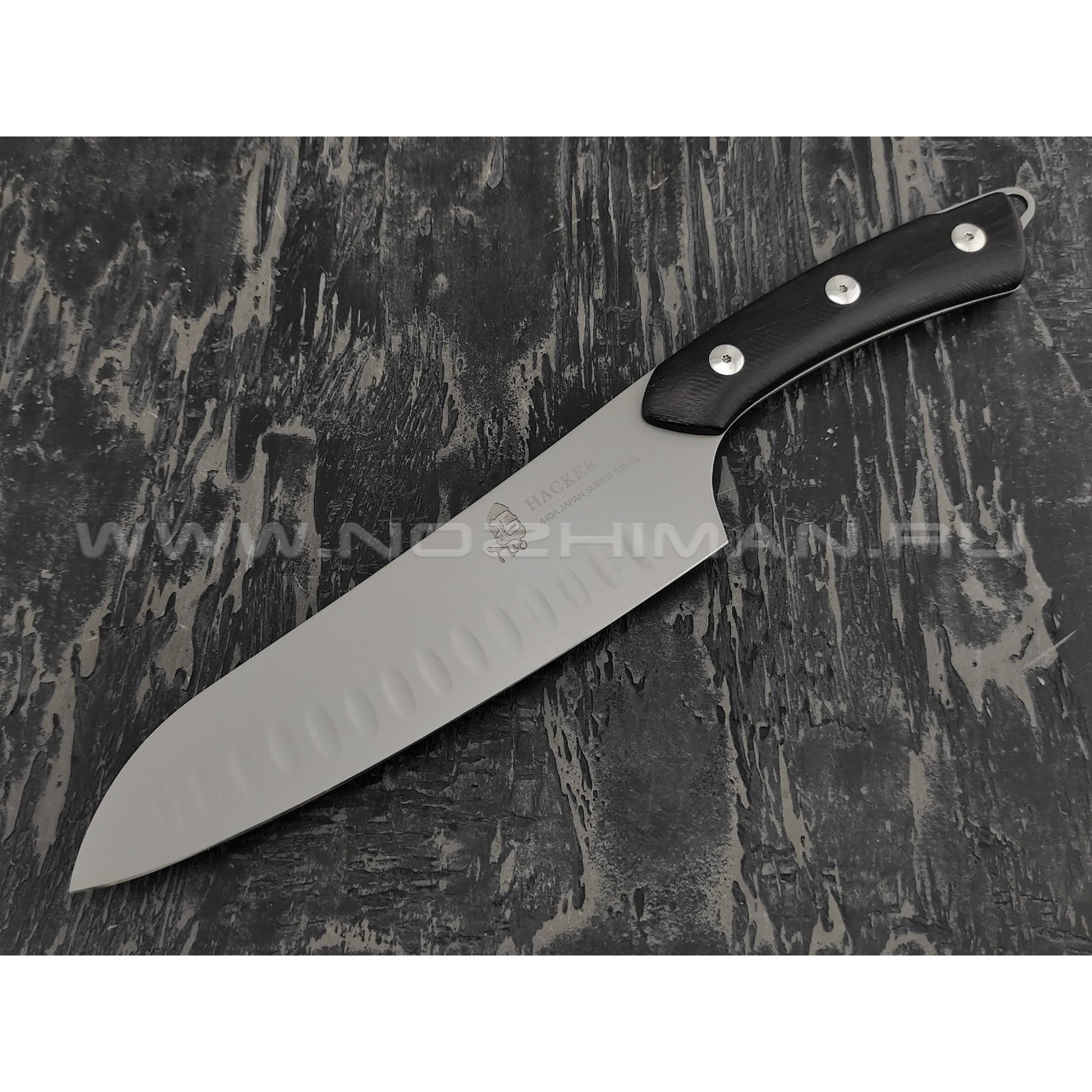Нож TUOTOWN Hacker Santoku TC0102 сталь 440A, рукоять blackwood