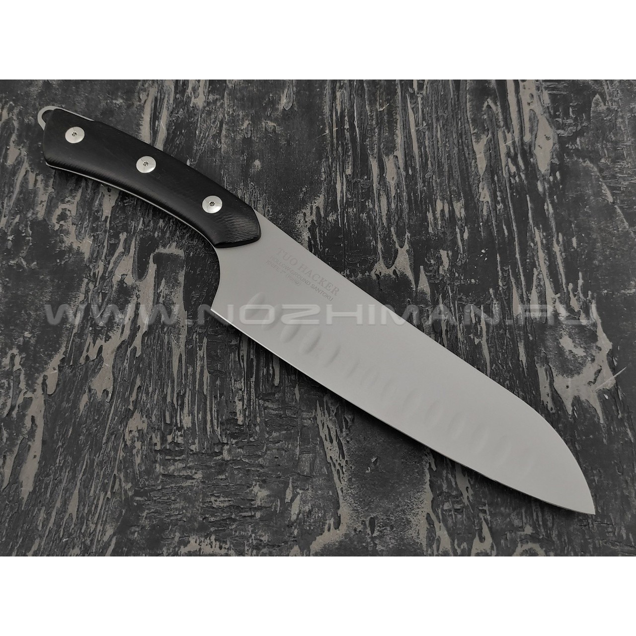 Нож TUOTOWN Hacker Santoku TC0102 сталь 440A, рукоять blackwood