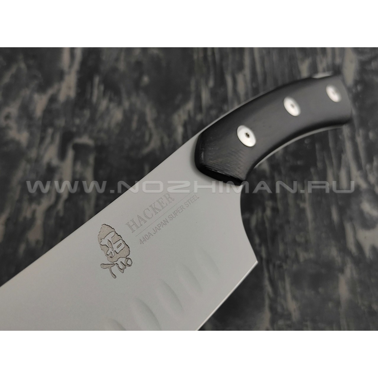 Нож TUOTOWN Hacker Santoku TC0102 сталь 440A, рукоять blackwood