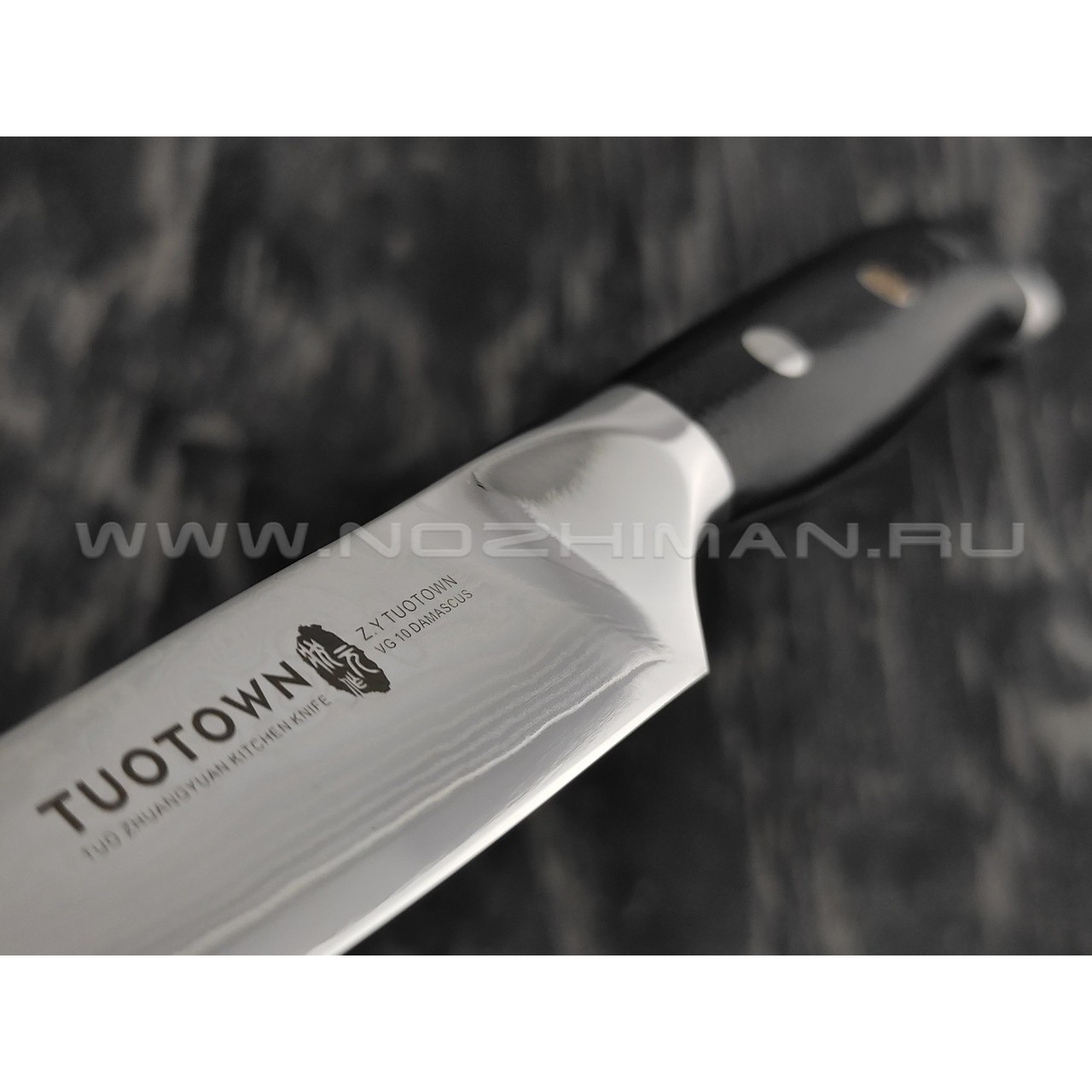 TuoTown овощной нож TX-D2 дамасская сталь VG10, рукоять G10