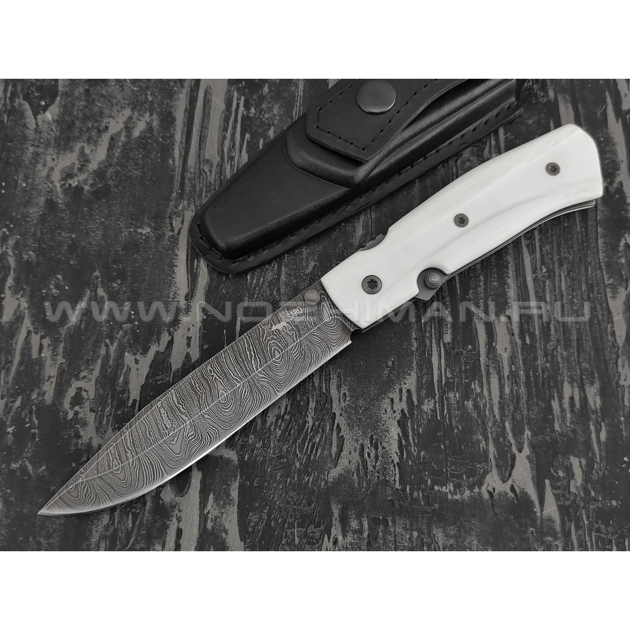Нож SARO Wild West дамасская сталь, рукоять G10