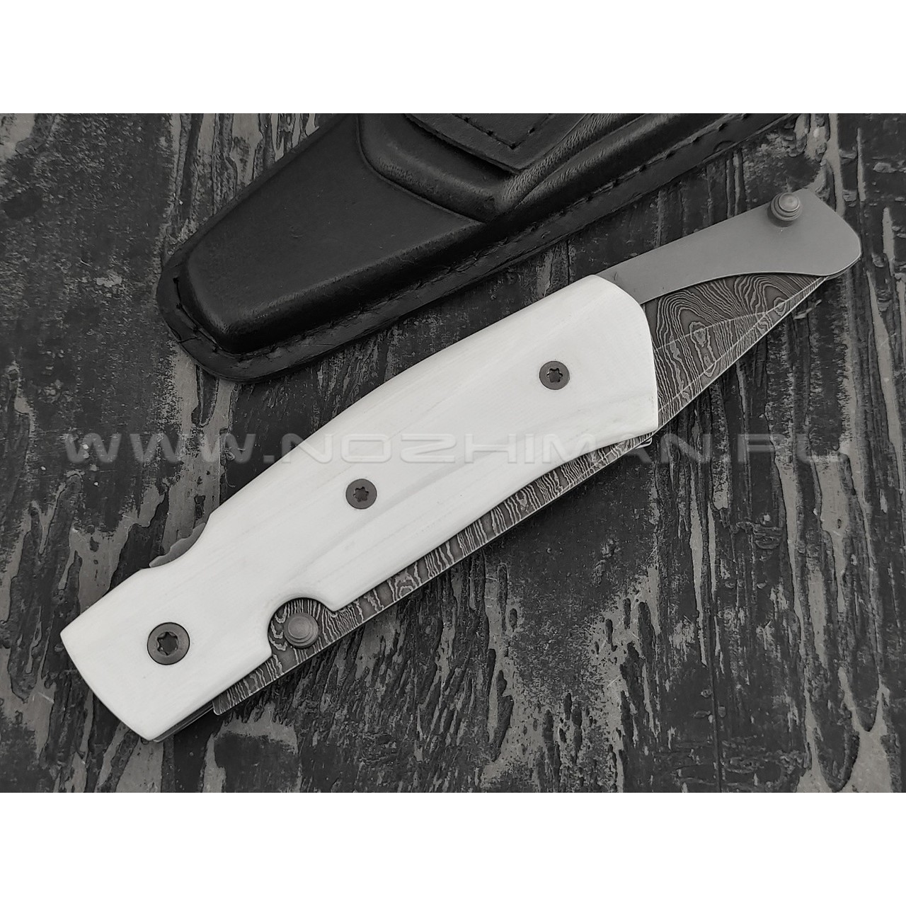 Нож SARO Wild West дамасская сталь, рукоять G10