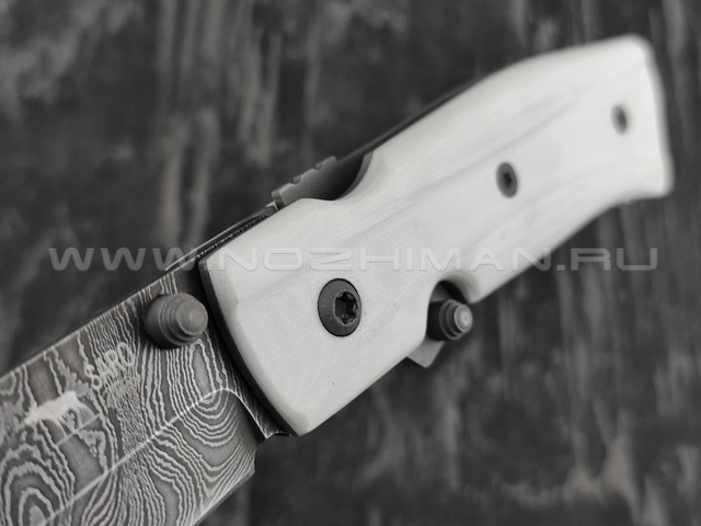 Нож SARO Wild West дамасская сталь, рукоять G10