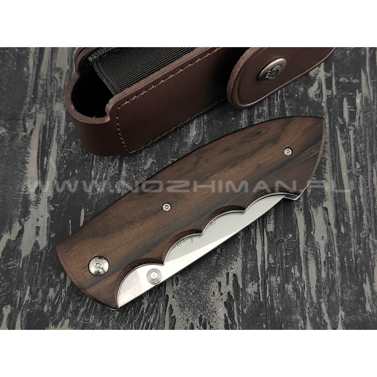 Нож Fox BR322 HUNTING RUSS KOMMER сталь N690, рукоять дерево зирикот