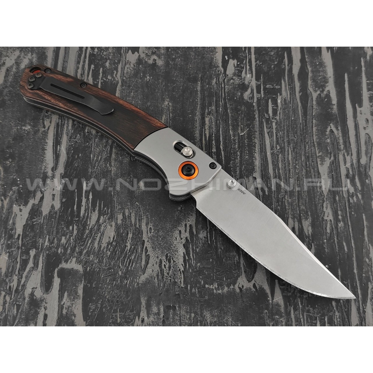 Нож Benchmade 15080-2 CROOKED RIVER сталь CPM-S30V, рукоять ironwood