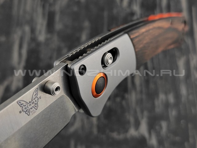 Нож Benchmade 15080-2 CROOKED RIVER сталь CPM-S30V, рукоять ironwood