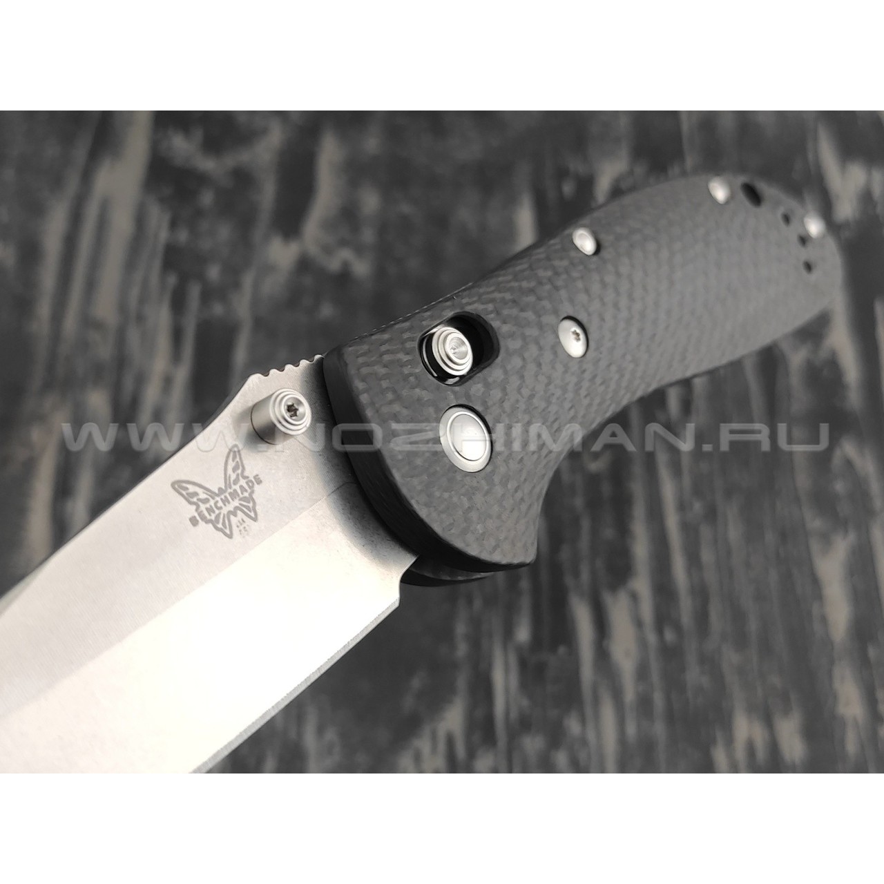 Нож Benchmade CU551-SS-S90V Custom GRIPTILIAN сталь CPM-S90V, рукоять carbon