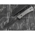 N.C.Custom нож Camper сталь X105 блэквош, рукоять микарта, ножны kydex