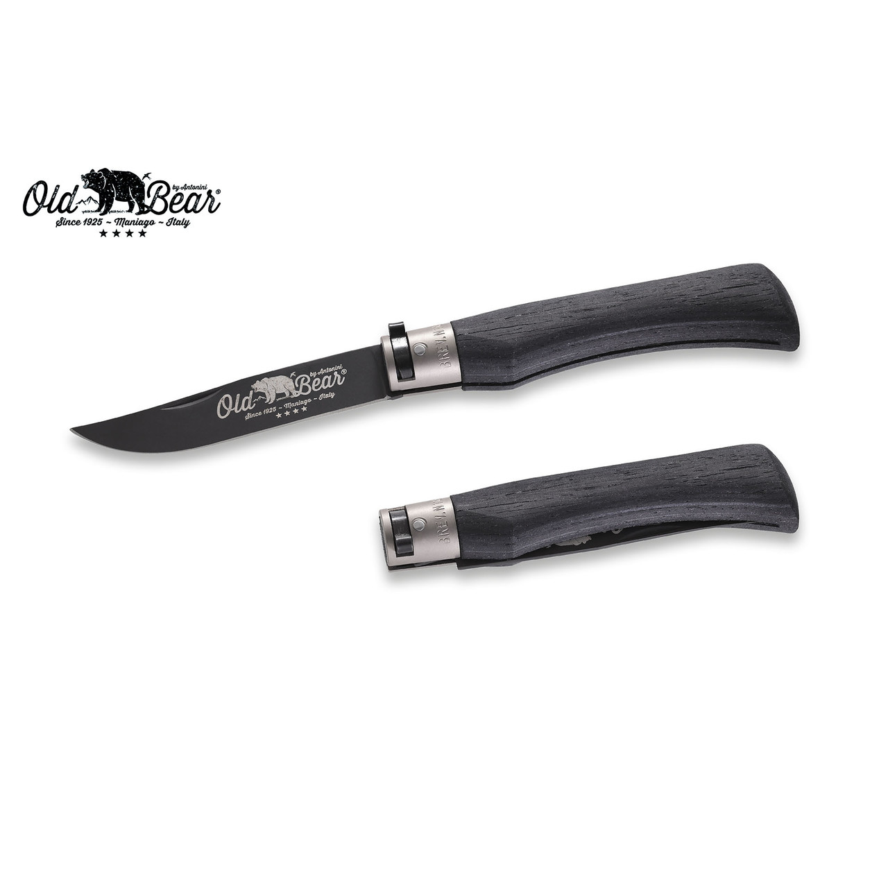 Нож Antonini Old Bear Laminate NSR L 9303/21_MNK нержавеющая сталь AISI 420 рукоять ламинат, никель