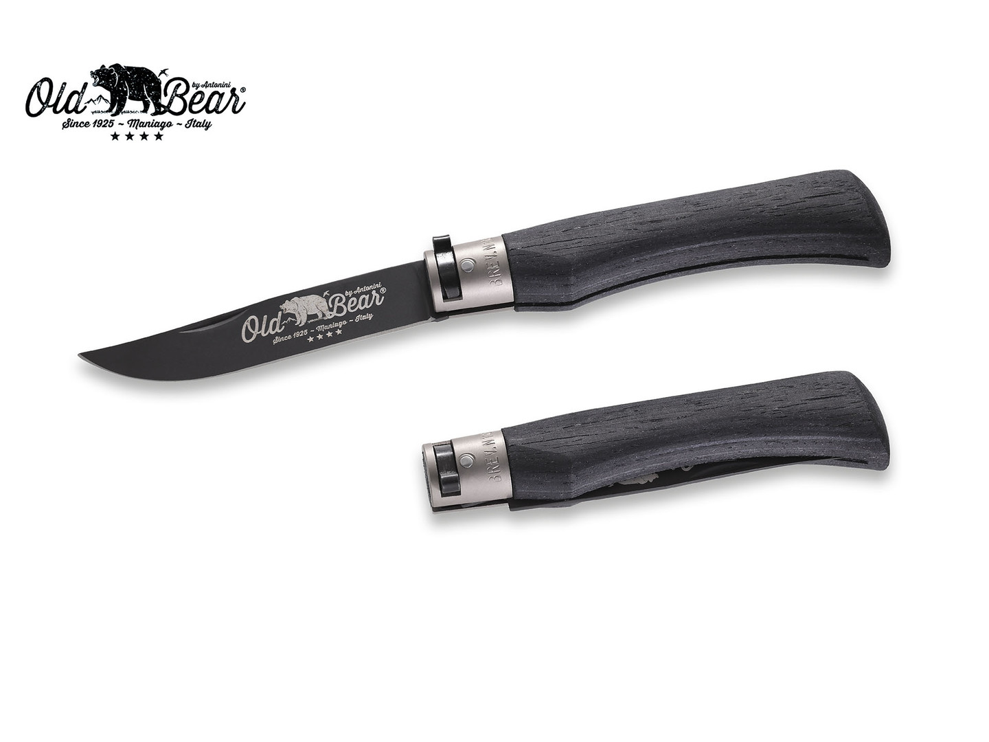 Нож Antonini Old Bear Laminate NSR L 9303/21_MNK нержавеющая сталь AISI 420 рукоять ламинат, никель