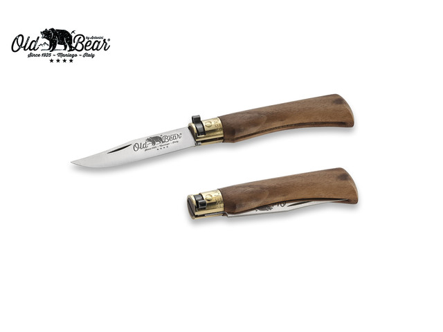 Нож Antonini Old Bear Classical Walnut S 9307/17_LN нержавеющая сталь AISI 420 рукоять орех, латунь