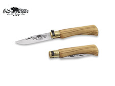 Нож Antonini Old Bear Classical Olive M 9307/19_LU нержавеющая сталь AISI 420 рукоять дерево олива, латунь