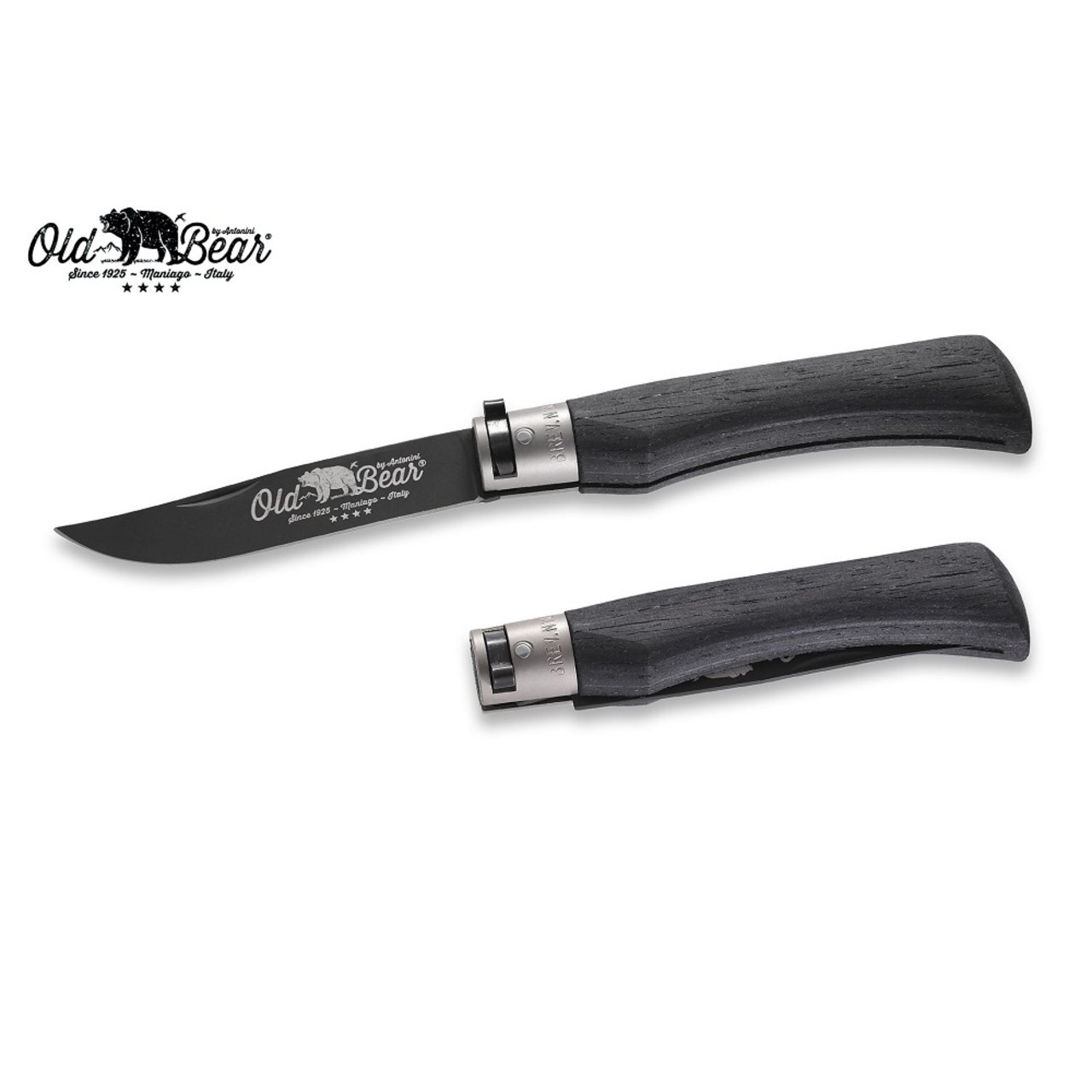 Нож Antonini Old Bear Laminate NSR ХL 9303/23_MNK нержавеющая сталь AISI 420 рукоять ламинат, никель