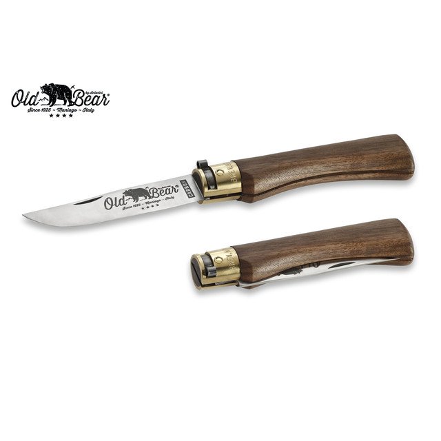 Нож Antonini Old Bear Classical Walnut XL 9306/23_LN углеродистая сталь C70 рукоять орех, латунь