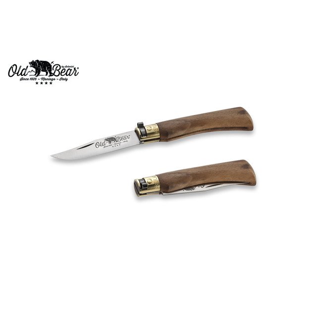 Нож Antonini Old Bear Classical Walnut S 9307/17_LN нержавеющая сталь AISI 420 рукоять орех, латунь