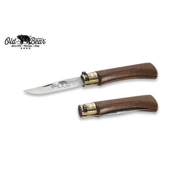 Нож Antonini Old Bear Classical Walnut M 9307/19_LN нержавеющая сталь AISI 420 рукоять дерево орех, латунь